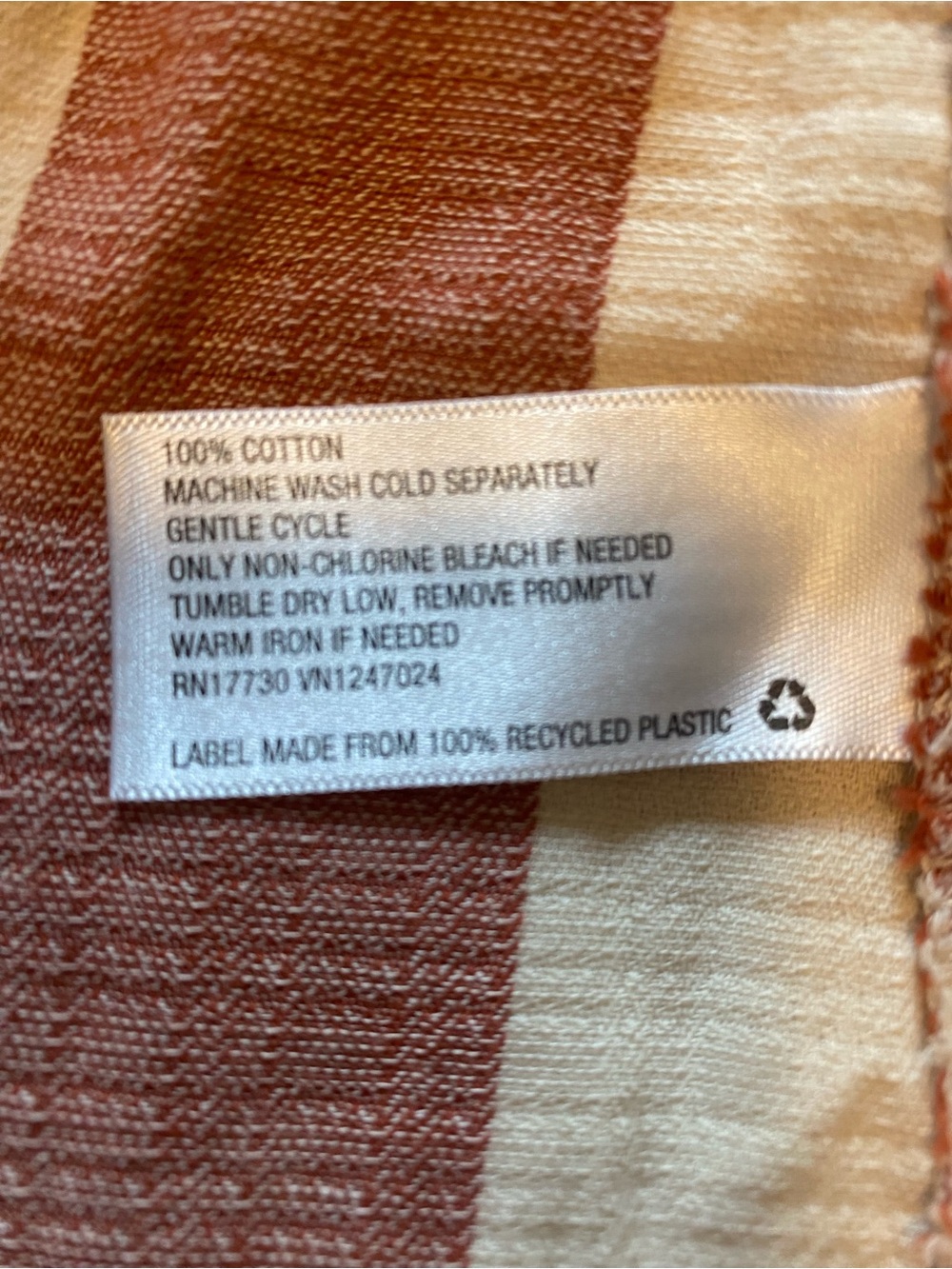 Knox Rose Rust and Cream Striped True Wrap Maxi dress Sz 3X - Picture 8 of 8